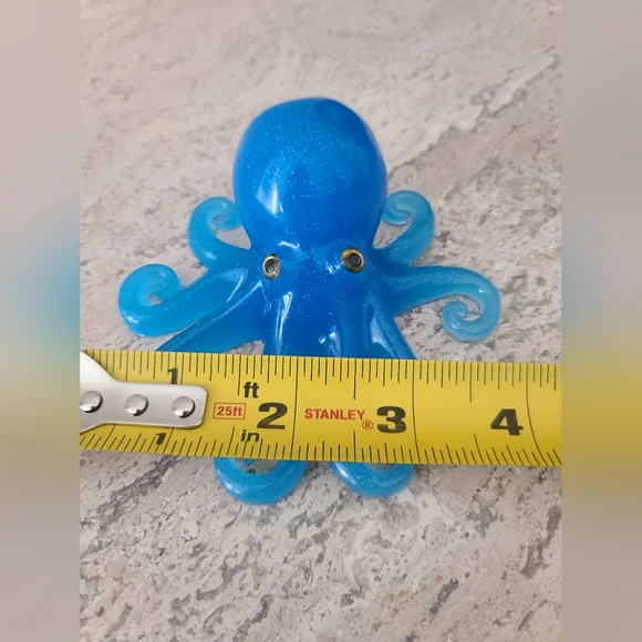Blue Resin Octopus Figurine - Picture 7 of 7